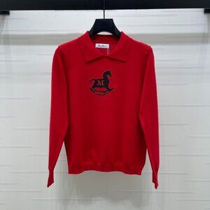 MaxMara lapel knit sweater